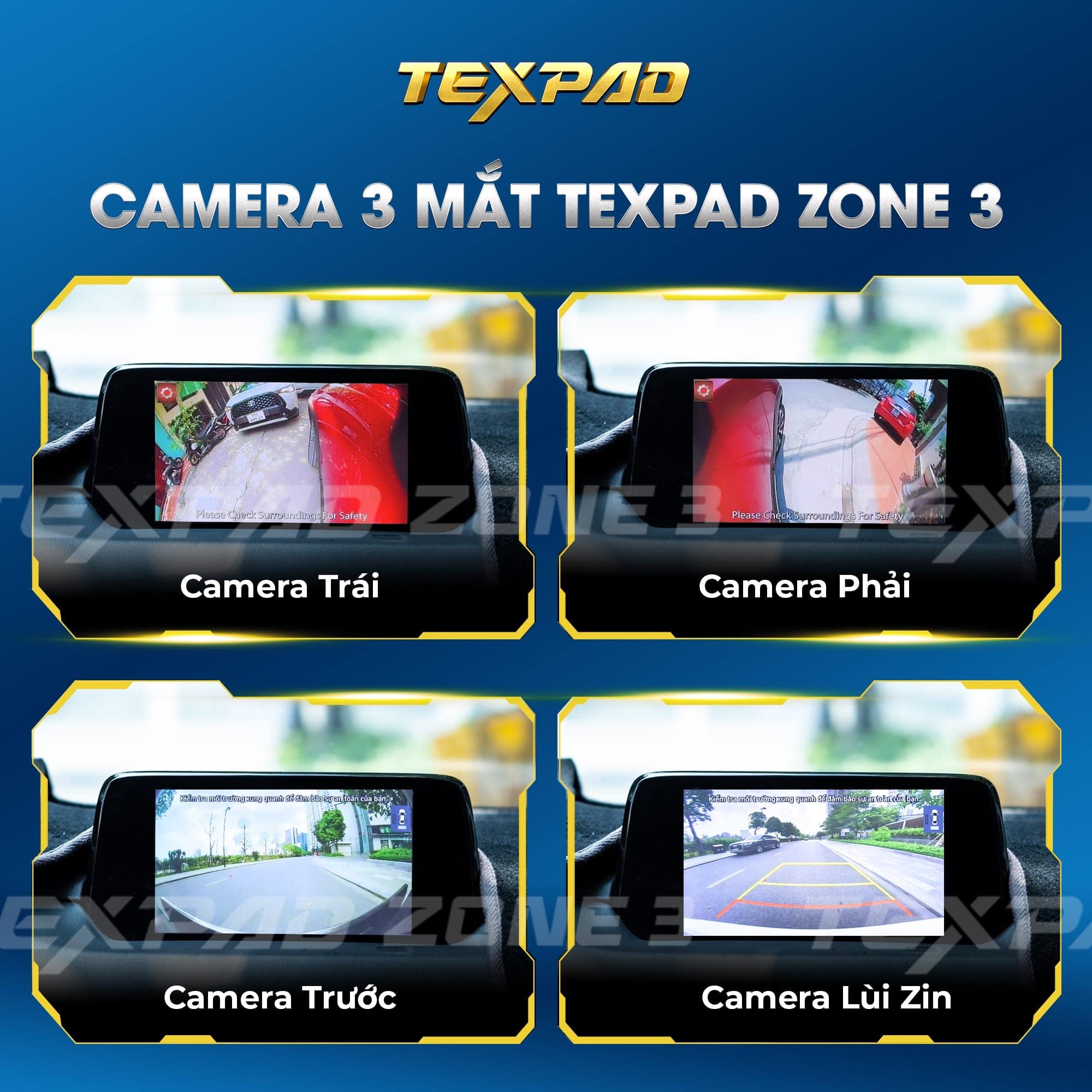 Camera 3 mắt ô tô